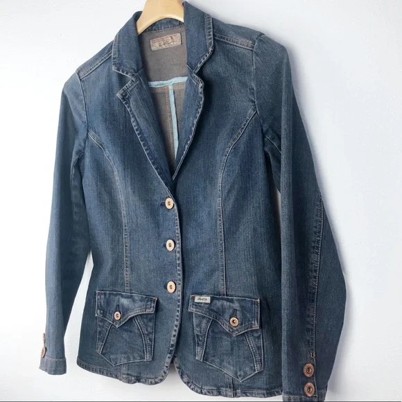 Levi’s Signature Denim Jean Jacket Cooper Buttons Size Small - Picture 3 of 9